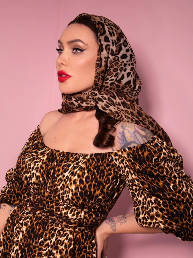 NociHah Women's Shawl Scarf with Leopard Printed - Soft